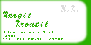 margit kroutil business card